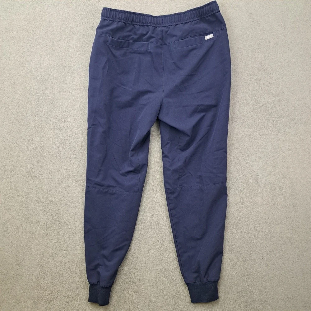 FIGS Navy Blue Jogger Scrub Pants MXSXW2004 Elastic Waist Drawstring Size Large